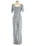 Old Navy 100% Rayon Hearts Blue Jumpsuit Size M - photo 2