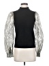 Tory Burch 100% Cashmere Metallic Silver Long Sleeve Blouse Size 1 (estimated) - photo 1