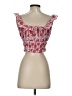 Saylor 100% Cotton Red Sleeveless Blouse Size XS - photo 2