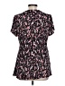 Lane Bryant Black Short Sleeve Blouse Size 10 - 12 Plus - photo 2