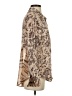Mystree 100% Rayon Paisley Tan Long Sleeve Blouse Size S - photo 4
