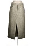 Universal Thread 100% Cotton Chevron-herringbone Gray Tan Casual Skirt Size 8 - photo 1