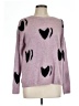 Unbranded Hearts Pink Pullover Sweater Size L (estimated) - photo 1