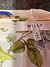 Milly 100% Silk Ivory 3/4 Sleeve Silk Top Size 2 - photo 6