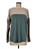 Lovely Melody Color Block Teal Pullover Sweater Size M - photo 1