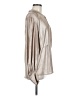 Hunter Bell Metallic Silver Long Sleeve Blouse Size M - photo 4