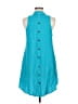 Boho Chic Solid Teal Casual Dress Size M - photo 2