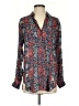 Pilcro 100% Viscose Print Blue Red Long Sleeve Blouse Size XS - photo 1