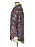 Pilcro 100% Viscose Print Blue Red Long Sleeve Blouse Size XS - photo 5