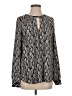 MICHAEL Michael Kors Silver Long Sleeve Blouse Size S - photo 1