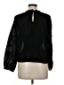 Zara 100% Cotton Black Long Sleeve Blouse Size M - photo 2