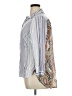 Chico's 100% Rayon Silver 3/4 Sleeve Button-Down Shirt Size XL Petite (3) - photo 5