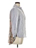 Chico's 100% Rayon Silver 3/4 Sleeve Button-Down Shirt Size XL Petite (3) - photo 4
