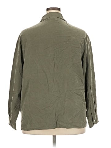 Anne Carson 3/4 Sleeve Button-Down Shirt (view 2)
