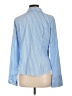 Unbranded 100% Polyester Stripes Blue Long Sleeve Blouse Size L - photo 2