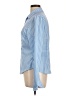 Unbranded 100% Polyester Stripes Blue Long Sleeve Blouse Size L - photo 5