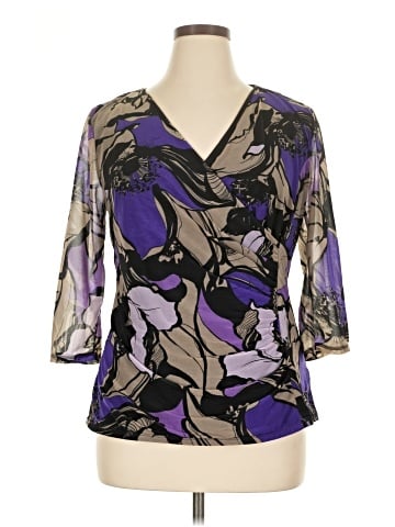 Dana Buchman 3/4 Sleeve Blouse (view 1)