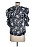 H&M 100% Polyester Blue 3/4 Sleeve Blouse Size 6 - photo 2