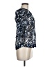 H&M 100% Polyester Blue 3/4 Sleeve Blouse Size 6 - photo 4