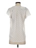 H&M 100% Polyester Polka Dots White Short Sleeve Blouse Size 4 - photo 2
