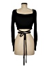 Louna Black Long Sleeve Top Size M - photo 2