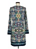 PREMISE Paisley Teal Casual Dress Size M - photo 2