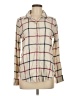 Faherty Plaid Ivory Long Sleeve Button-Down Shirt Size M - photo 1