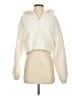 Gilly Hicks 100% Polyester Ivory Faux Fur Jacket Size S - photo 1