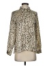 TRUTH BY REPUBLIC 100% Polyester Animal Print Ivory Long Sleeve Blouse Size S - photo 1
