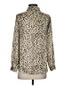 TRUTH BY REPUBLIC 100% Polyester Animal Print Ivory Long Sleeve Blouse Size S - photo 2