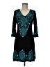 Rustic West Paisley Teal Cocktail Dress Size M - photo 1