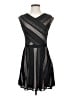 BCBGMAXAZRIA Graphic Black Cocktail Dress Size S - photo 1