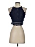 Shein Blue Sleeveless Blouse Size 4 - photo 2