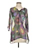 Imperial Purple 3/4 Sleeve Blouse Size S - photo 1