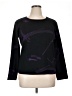 Chico's 100% Cotton Graphic Black Pullover Sweater Size XL (3) - photo 1