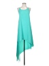 BCBGMAXAZRIA 100% Polyester Solid Teal Cocktail Dress Size XS - photo 1