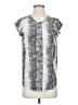 Joie Silver Short Sleeve Blouse Size S - photo 1