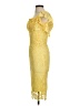 PaperDoll 100% Polyester Yellow Cocktail Dress Size 4 - photo 5