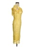 PaperDoll 100% Polyester Yellow Cocktail Dress Size 4 - photo 4