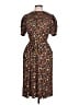 Boden Print Brown Casual Dress Size 10 - photo 1