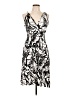 Assorted Brands Graphic Ivory Cocktail Dress Size L - photo 1