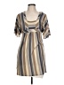 Ella Moss Stripes Tan Casual Dress Size L - photo 1