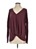 White Birch Burgundy Long Sleeve Top Size S - photo 1