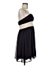 Bill Levkoff 100% Polyester Color Block Purple Blue Cocktail Dress Size 8 - photo 4
