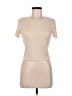 Real Essentials 100% Cotton Tan Short Sleeve Turtleneck Size L - photo 1