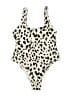 Unbranded Animal Print Ivory One Piece Swimsuit Size L - photo 1