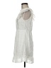 Simplee White Casual Dress Size M - photo 5