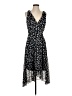 DKNY 100% Polyester Polka Dots Black Cocktail Dress Size 4 - photo 1