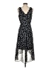 DKNY 100% Polyester Polka Dots Black Cocktail Dress Size 4 - photo 2