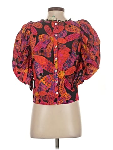 FARM Rio Short Sleeve Blouse (view 2)